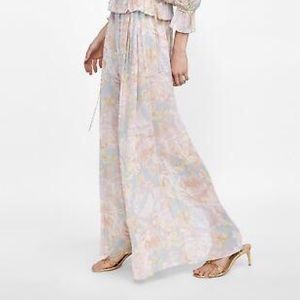 ZARA Floral Print Pants